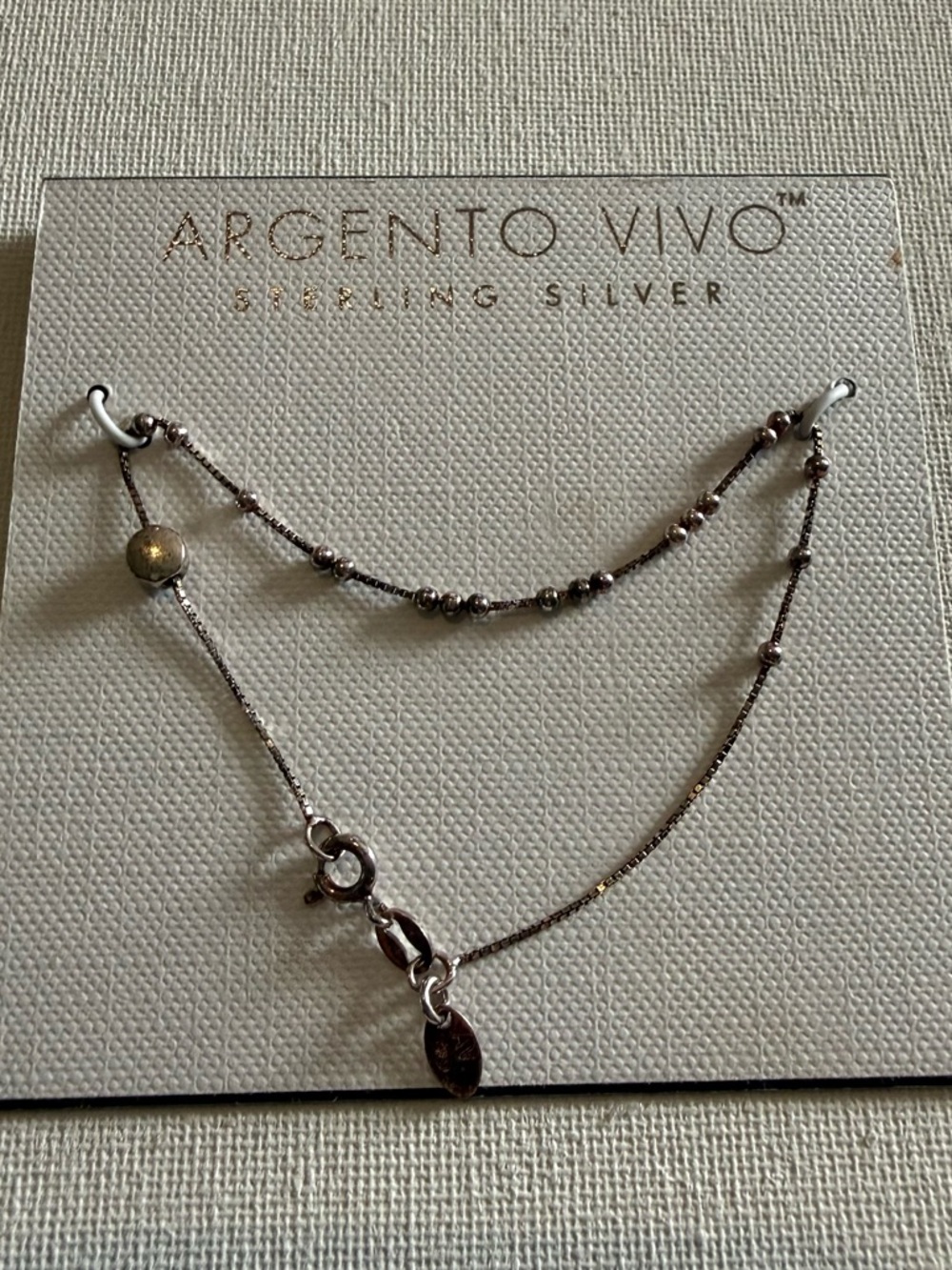 NEW Argento Vivo Sterling Silver Satellite Chain Layering Necklace